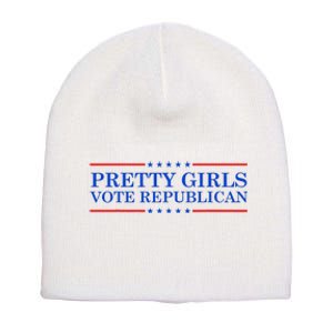 Pretty Vote Republican Short Acrylic Beanie