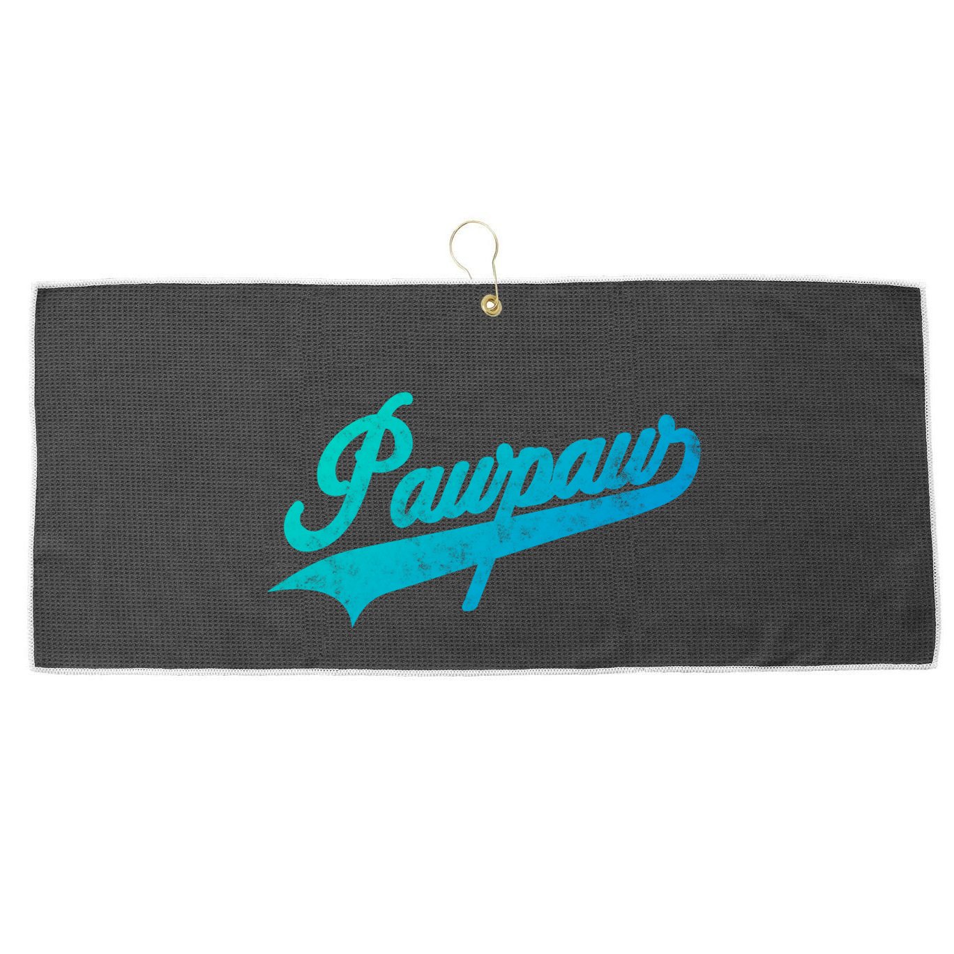 Pawpaw Vintage Retro Style Father’S Day Gift For Dad Grandpa Meaningful Gift Large Microfiber Waffle Golf Towel