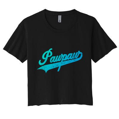 Pawpaw Vintage Retro Style Father’S Day Gift For Dad Grandpa Meaningful Gift Crop Top