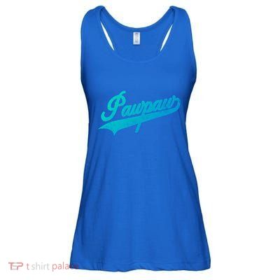 Pawpaw Vintage Retro Style Father’S Day Gift For Dad Grandpa Meaningful Gift Ladies Essential Flowy Tank