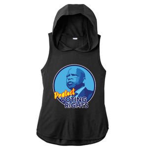 Protect Voting Rights Ladies PosiCharge Tri-Blend Wicking Draft Hoodie Tank