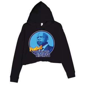 Protect Voting Rights Crop Fleece Hoodie