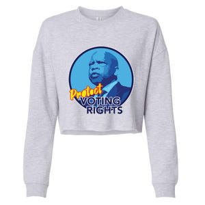 Protect Voting Rights Cropped Pullover Crew