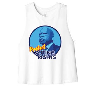 Protect Voting Rights Women's Racerback Cropped Tank