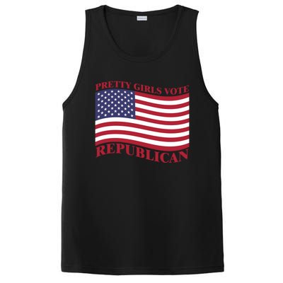 Pretty Vote Republican Usa Flag Freedom Republican Great Gift PosiCharge Competitor Tank