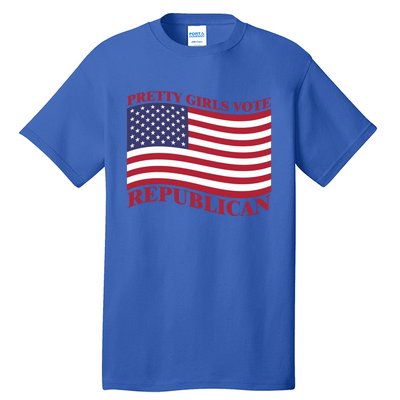 Pretty Vote Republican Usa Flag Freedom Republican Great Gift Tall T-Shirt