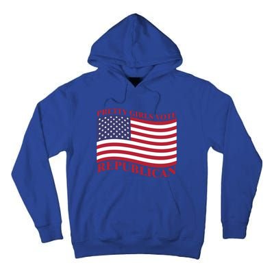 Pretty Vote Republican Usa Flag Freedom Republican Great Gift Tall Hoodie