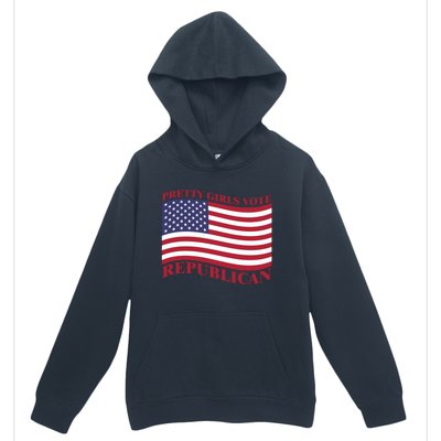 Pretty Vote Republican Usa Flag Freedom Republican Great Gift Urban Pullover Hoodie