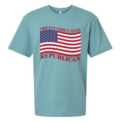 Pretty Vote Republican Usa Flag Freedom Republican Great Gift Sueded Cloud Jersey T-Shirt