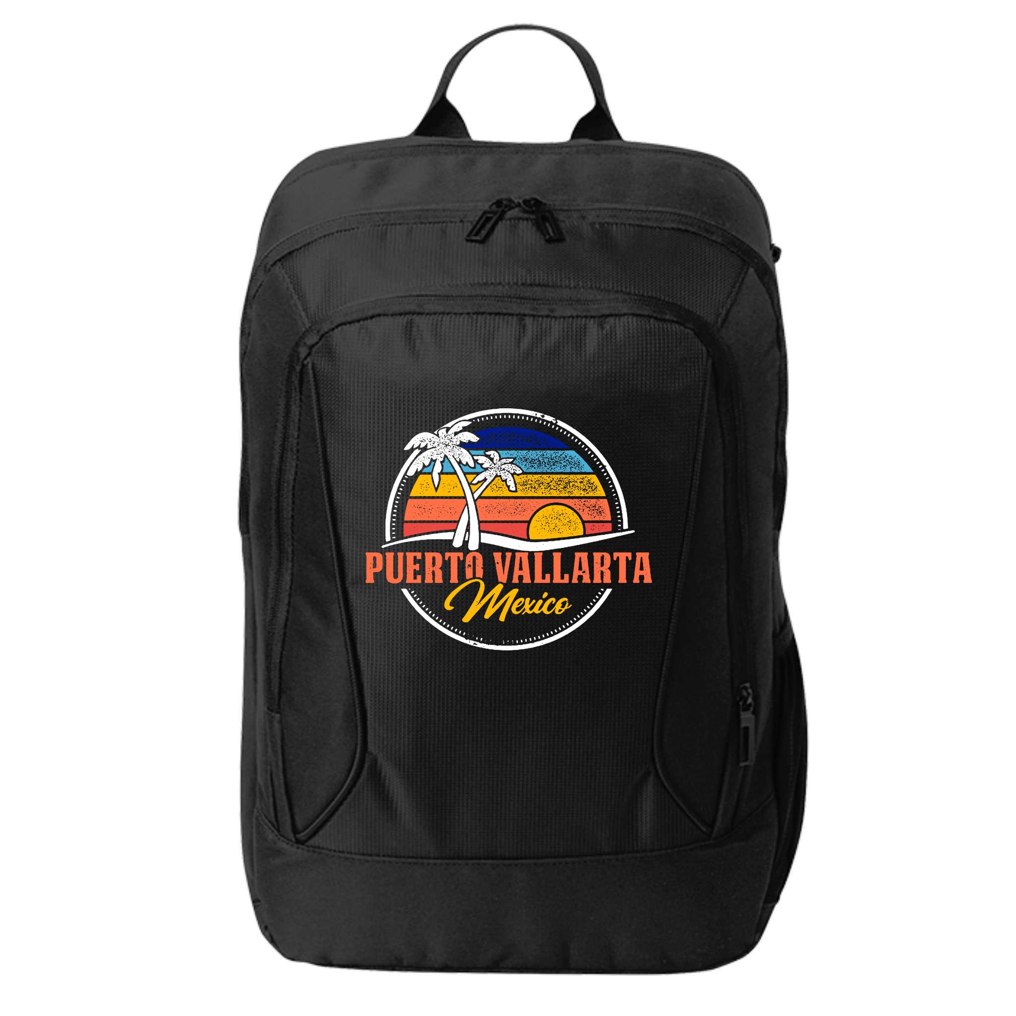 Puerto Vallarta Retro Sunset City Backpack