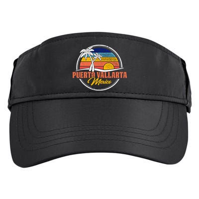 Puerto Vallarta Retro Sunset Adult Drive Performance Visor