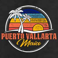Puerto Vallarta Retro Sunset Adult Drive Performance Visor