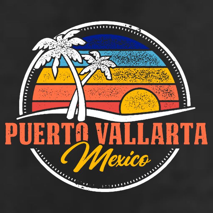 Puerto Vallarta Retro Sunset Adult Drive Performance Visor