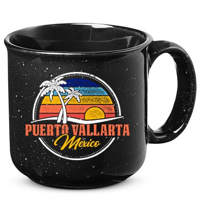 Puerto Vallarta Retro Sunset 15oz Campfire Ceramic Mug