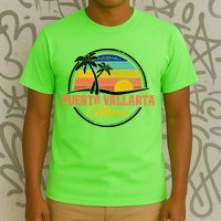 Puerto Vallarta Retro Sunset T-Shirt