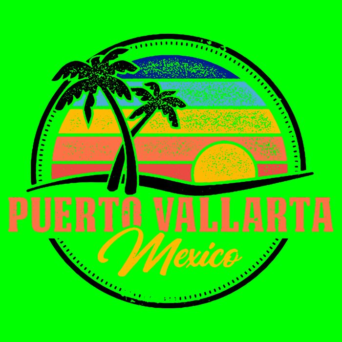 Puerto Vallarta Retro Sunset T-Shirt