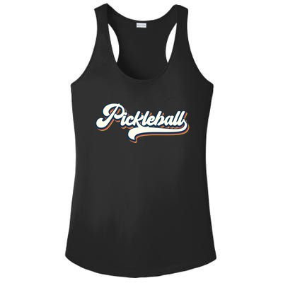 Pickleball Vintage Retro Cool Gift Ladies PosiCharge Competitor Racerback Tank