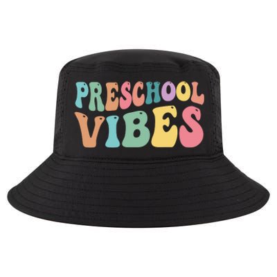 Preschool Vibes Retro 80s Pre School Cool Comfort Performance Bucket Hat