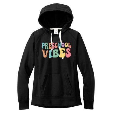 Preschool Vibes Retro 80s Pre School Women's Fleece Hoodie