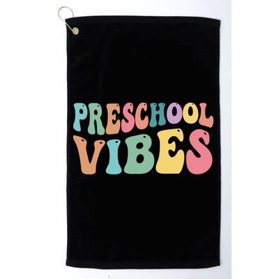 Preschool Vibes Retro 80s Pre School Golf Towel