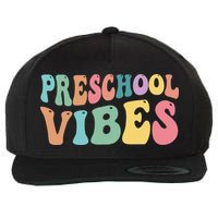 Preschool Vibes Retro 80s Pre School Wool Snapback Cap