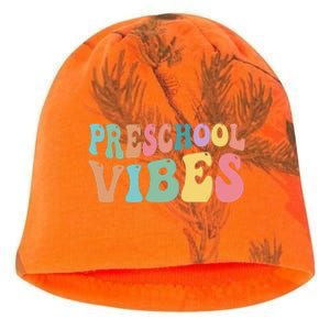 Preschool Vibes Retro 80s Pre School Kati - Camo Knit Beanie