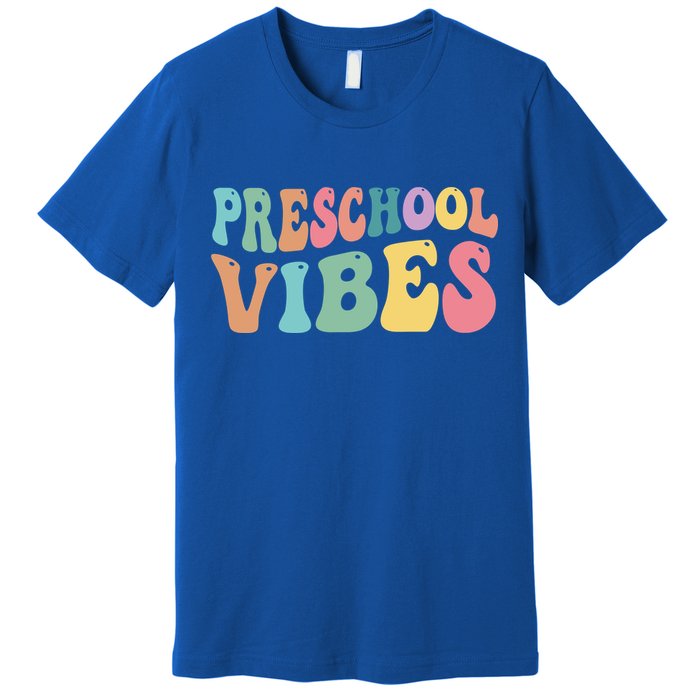 Preschool Vibes Retro 80s Pre School Premium T-Shirt