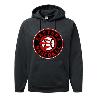 Pauls Valley Raptors Crest Performance Fleece Hoodie