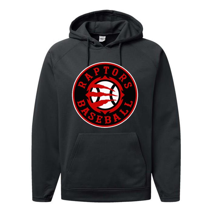 Pauls Valley Raptors Crest Performance Fleece Hoodie