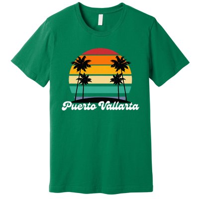 Puerto Vallarta Retro Vintage 70s 80s Beach Summer Sun Fun Premium T-Shirt