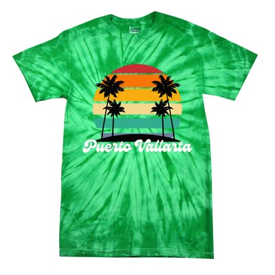 Puerto Vallarta Retro Vintage 70s 80s Beach Summer Sun Fun Tie-Dye T-Shirt