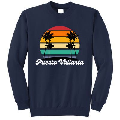 Puerto Vallarta Retro Vintage 70s 80s Beach Summer Sun Fun Tall Sweatshirt