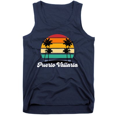 Puerto Vallarta Retro Vintage 70s 80s Beach Summer Sun Fun Tank Top