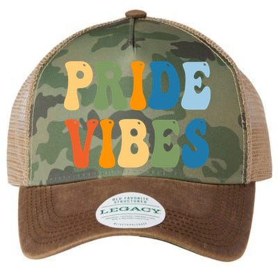 Prides Vibes Retro LGBTQ Legacy Tie Dye Trucker Hat