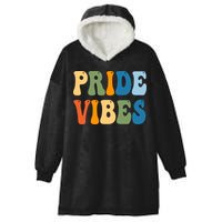 Prides Vibes Retro LGBTQ Hooded Wearable Blanket