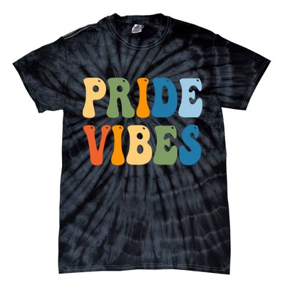 Prides Vibes Retro LGBTQ Tie-Dye T-Shirt