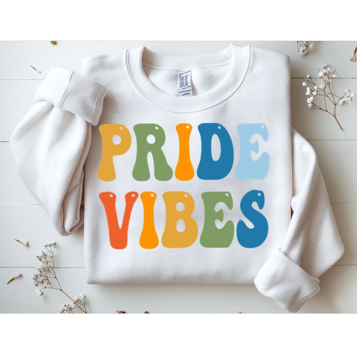 Prides Vibes Retro LGBTQ Sweatshirt