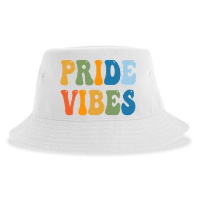 Prides Vibes Retro LGBTQ Sustainable Bucket Hat
