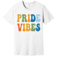 Prides Vibes Retro LGBTQ Premium T-Shirt