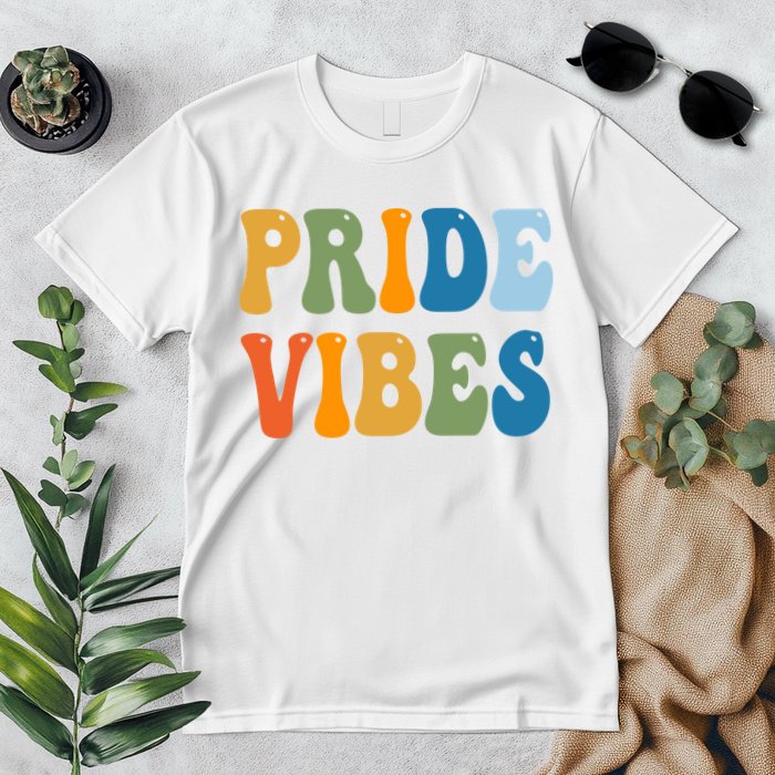 Prides Vibes Retro LGBTQ Premium T-Shirt