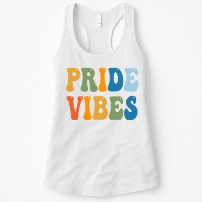 Prides Vibes Retro LGBTQ Womens Tank Top