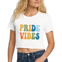 Prides Vibes Retro LGBTQ Crop Top