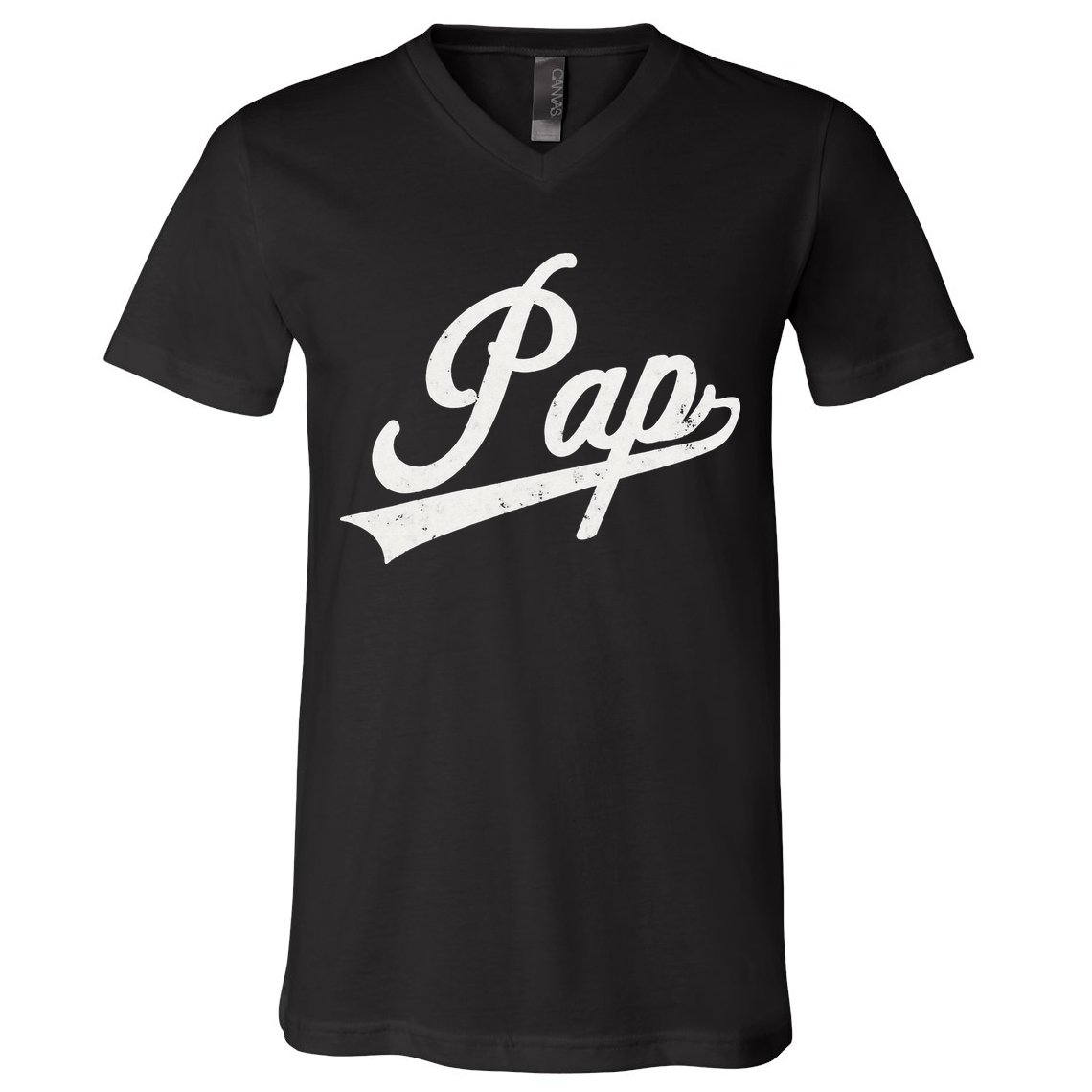 Pap Vintage Retro Style Father’s day gift for Pap Grandpa V-Neck T-Shirt