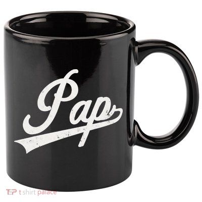 Pap Vintage Retro Style Father’s day gift for Pap Grandpa 11oz C Handle Ceramic Mug