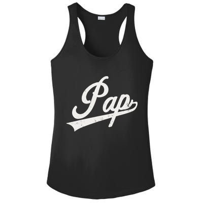Pap Vintage Retro Style Father’s day gift for Pap Grandpa Ladies PosiCharge Competitor Racerback Tank