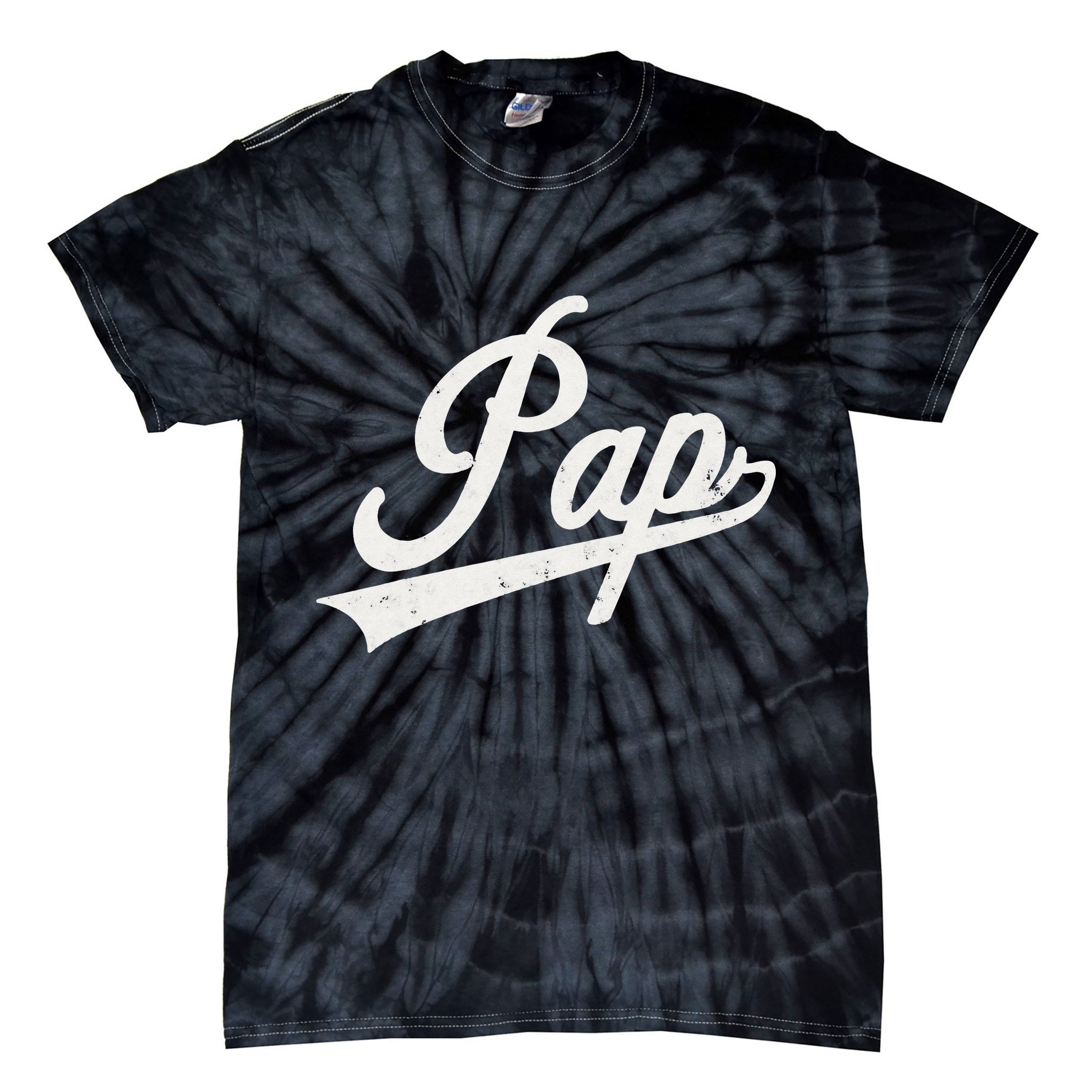 Pap Vintage Retro Style Father’s day gift for Pap Grandpa Tie-Dye T-Shirt