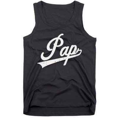Pap Vintage Retro Style Father’s day gift for Pap Grandpa Tank Top