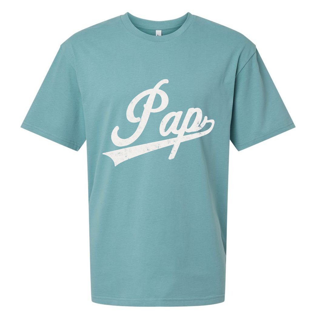 Pap Vintage Retro Style Father’s day gift for Pap Grandpa Sueded Cloud Jersey T-Shirt