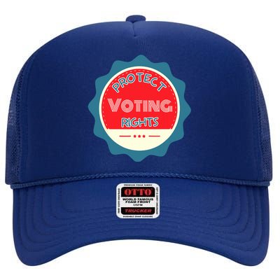 Protect Voting Rights High Crown Mesh Back Trucker Hat