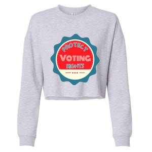 Protect Voting Rights Cropped Pullover Crew